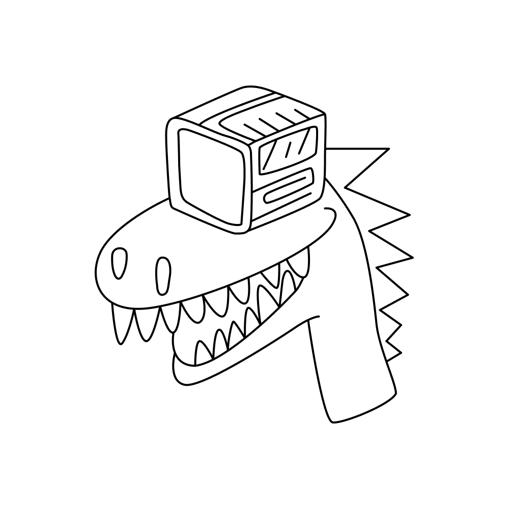 Techosaur_outlined